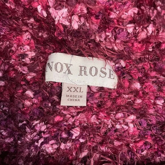 Knox‎ Rose Cowl Neck Red XXL Chunky Sweater Cozy Comfy Winter Warm - Picture 6 of 7